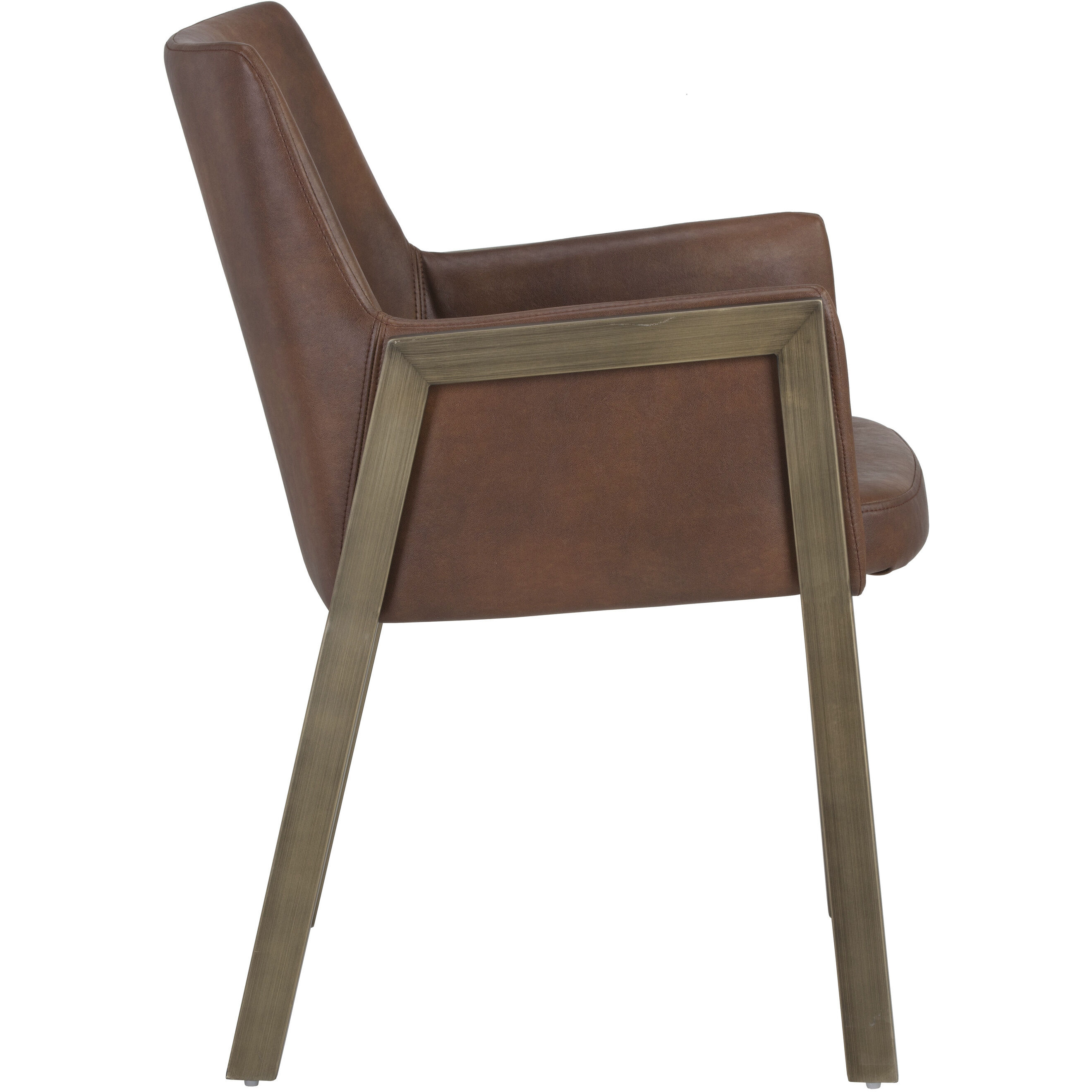 Bernadette Bravo Cognac Dining Armchair